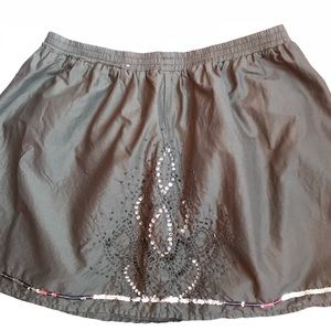 Gap brown sequined mini skirt size M